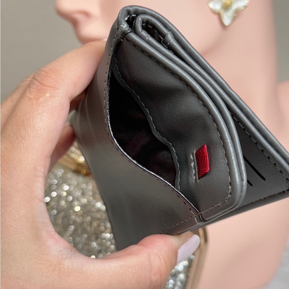 NEW | Gray Leather Wallet Card Holder - Picture 7 of 8